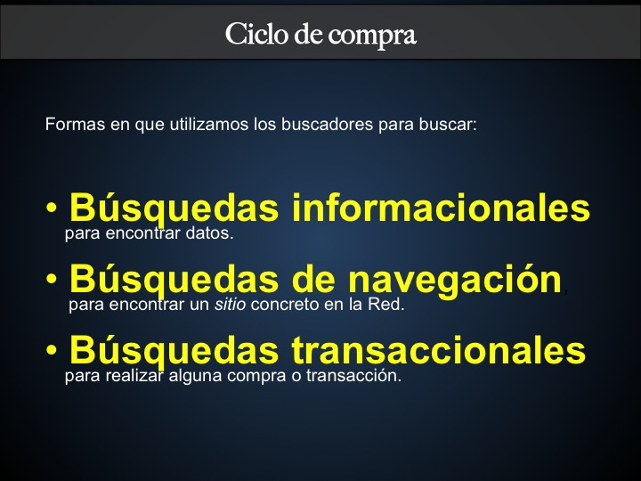 tipos de busquedas